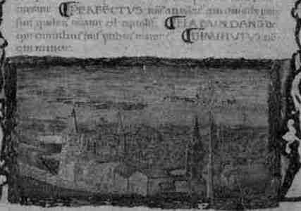 Рис. 25. Панорамный вид Рима из «античной» «Геометрии»